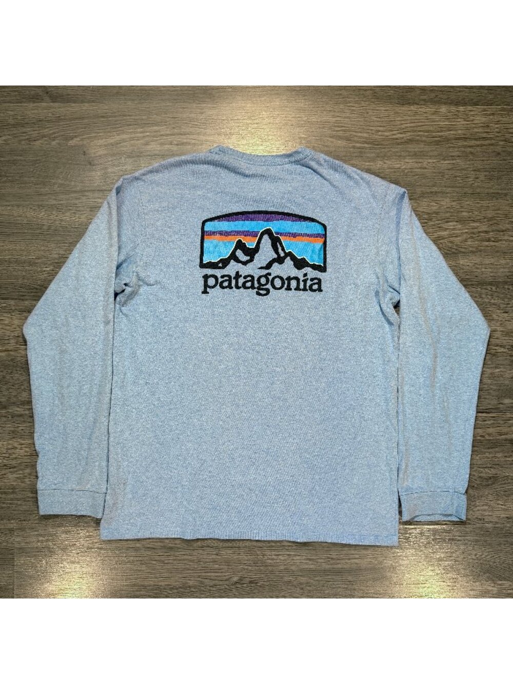 Patagonia Men’s Fitz Roy Horizons Responsibili-Tee Long-Sleeve - Blue